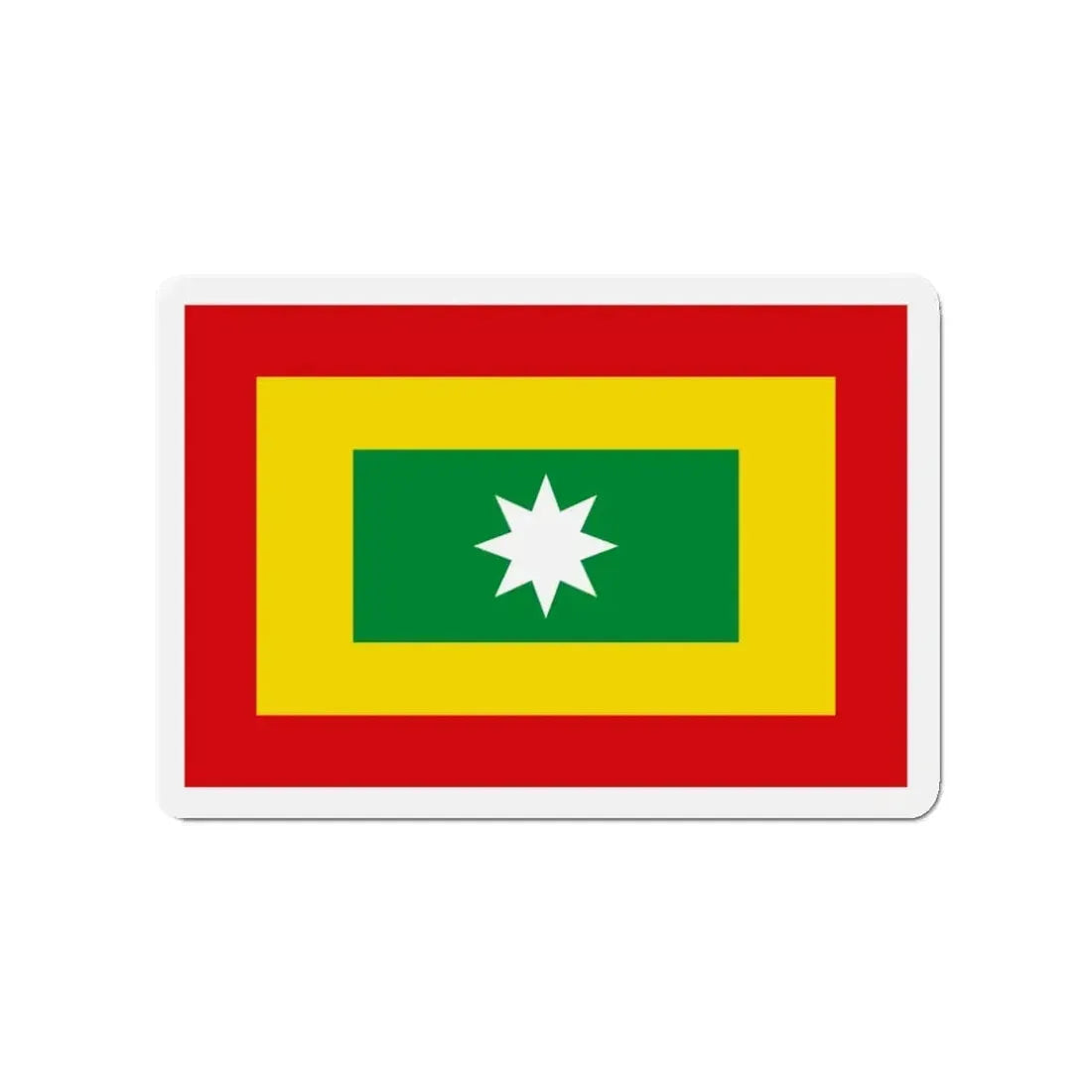 Flag of Barranquilla Atlántico Colombia - Refrigerator Magnet 3 Inch - The Sticker Space