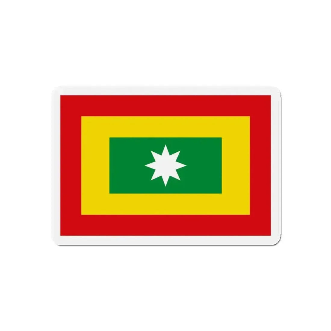 Flag of Barranquilla Atlántico Colombia - Refrigerator Magnet - The Sticker Space