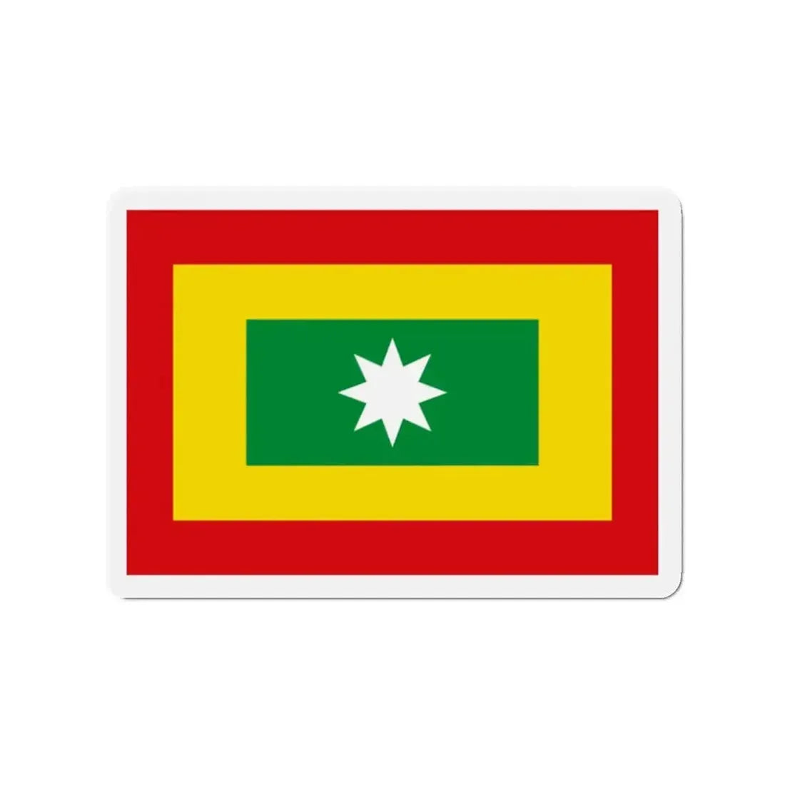 Flag of Barranquilla Atlántico Colombia - Refrigerator Magnet - The Sticker Space