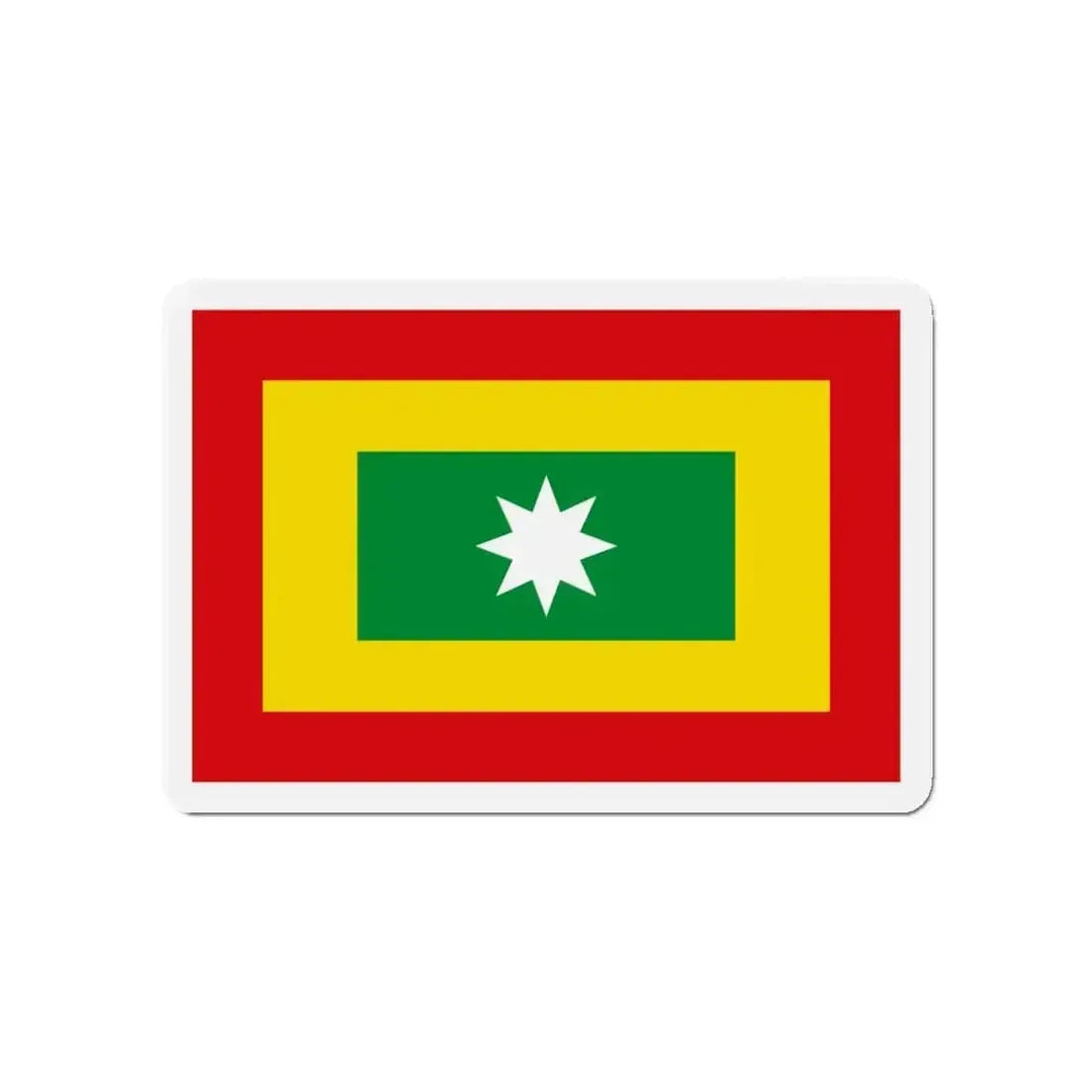 Flag of Barranquilla Atlántico Colombia - Refrigerator Magnet - The Sticker Space