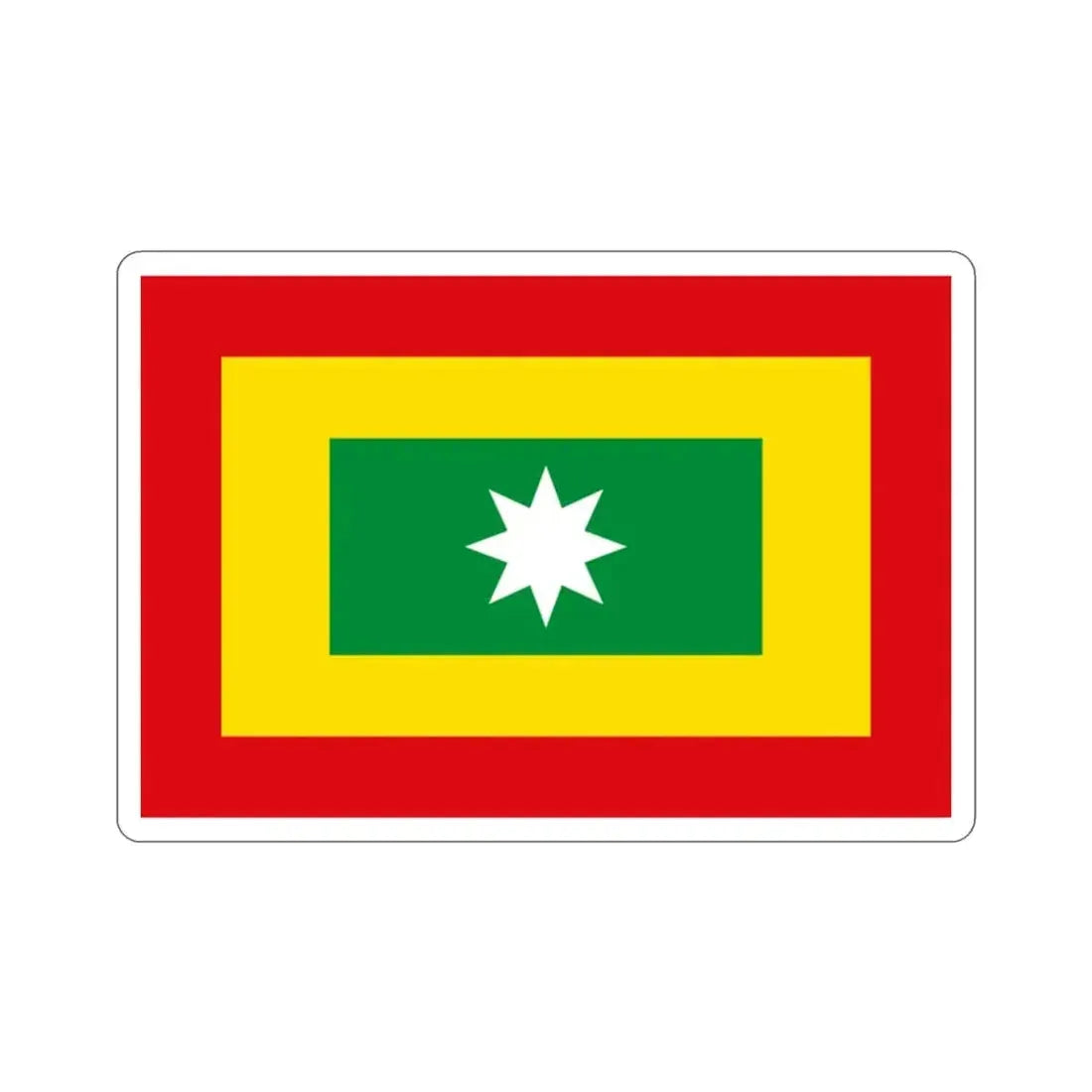 Flag of Barranquilla Atlántico Colombia STICKER Vinyl Die-Cut Decal 2 Inch - The Sticker Space