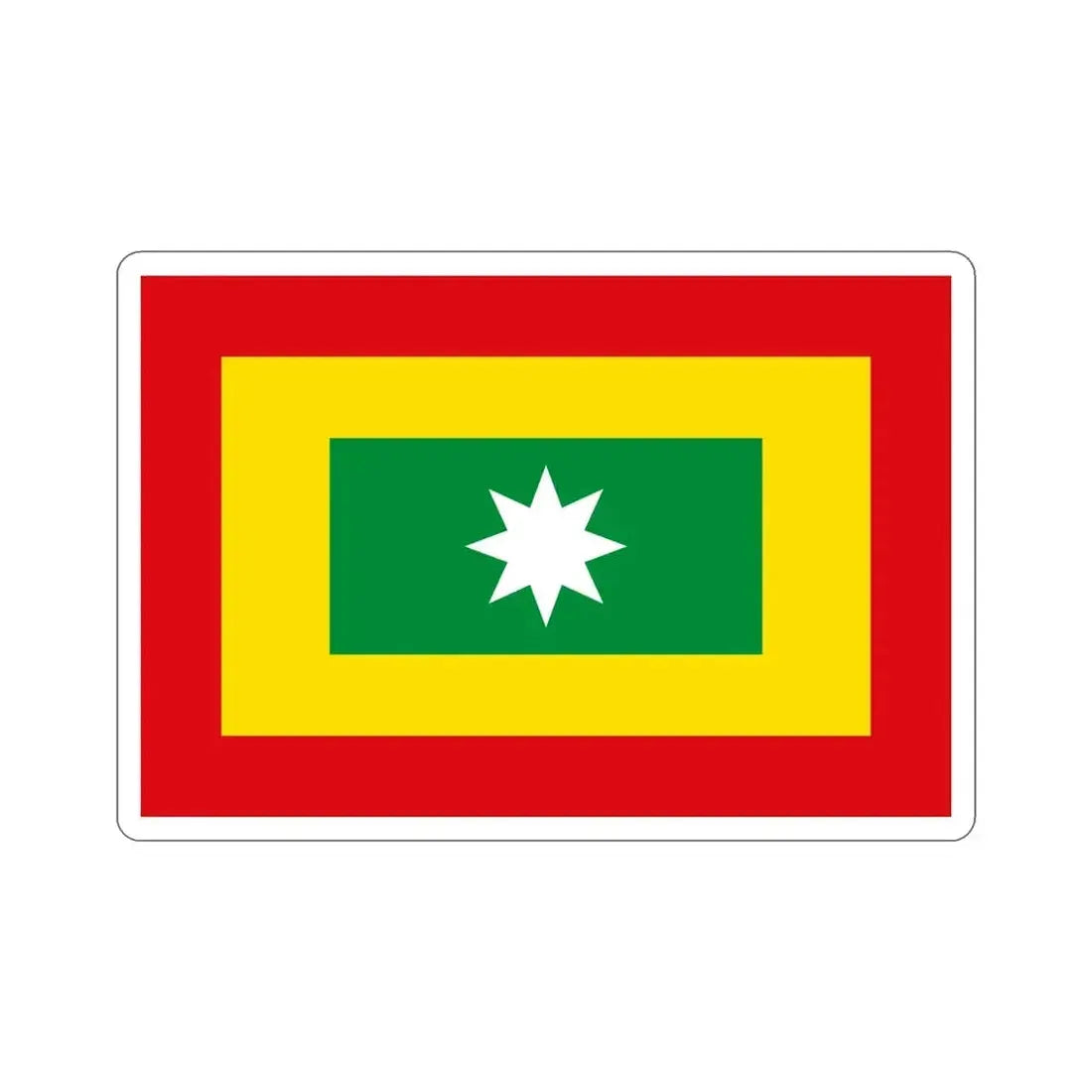 Flag of Barranquilla Atlántico Colombia STICKER Vinyl Die-Cut Decal 5 Inch - The Sticker Space