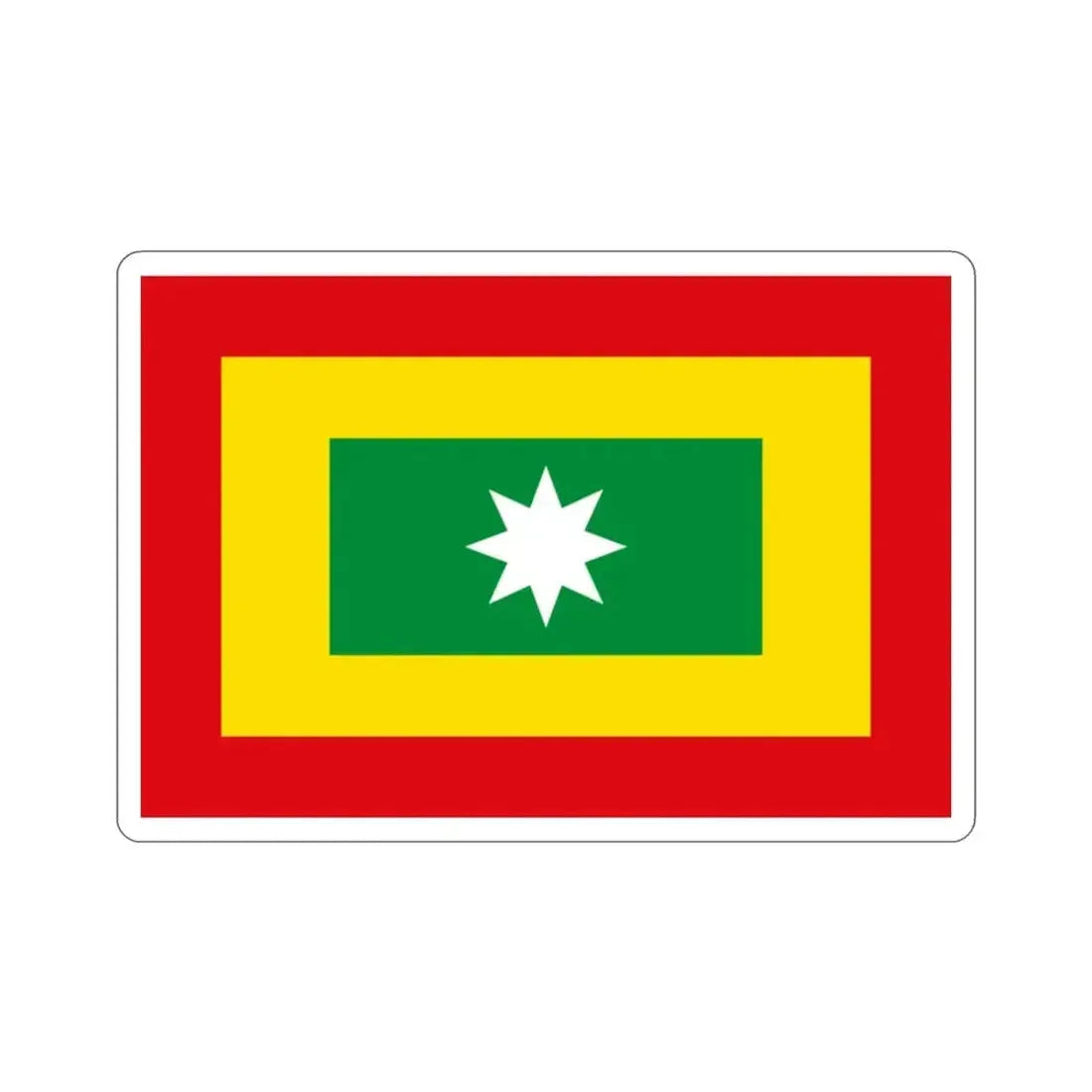 Flag of Barranquilla Atlántico Colombia STICKER Vinyl Die-Cut Decal - The Sticker Space