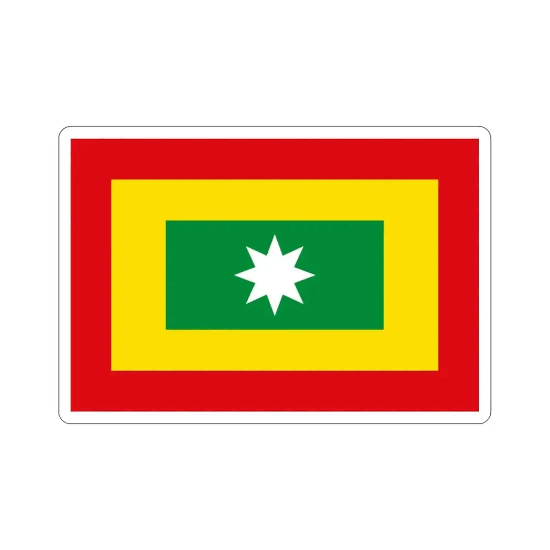 Flag of Barranquilla Atlántico Colombia STICKER Vinyl Die-Cut Decal - The Sticker Space