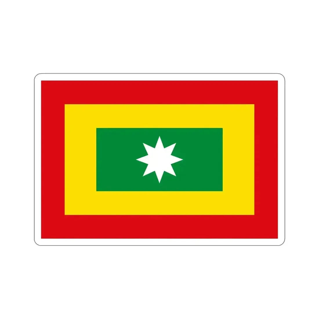 Flag of Barranquilla Atlántico Colombia STICKER Vinyl Die-Cut Decal - The Sticker Space