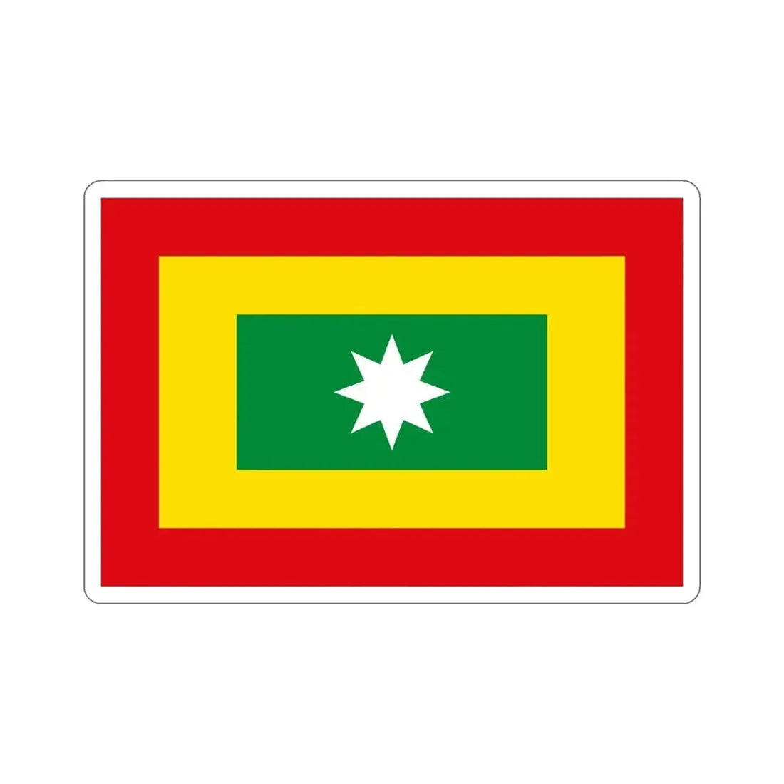 Flag of Barranquilla Atlántico Colombia STICKER Vinyl Die-Cut Decal - The Sticker Space