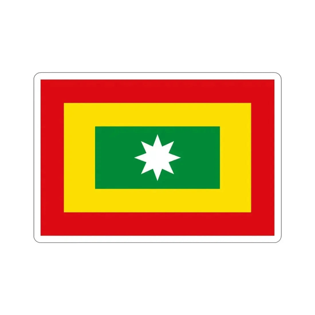 Flag of Barranquilla Atlántico Colombia STICKER Vinyl Die-Cut Decal - The Sticker Space