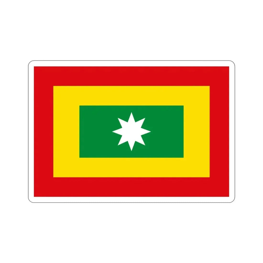 Flag of Barranquilla Atlántico Colombia STICKER Vinyl Die-Cut Decal - The Sticker Space