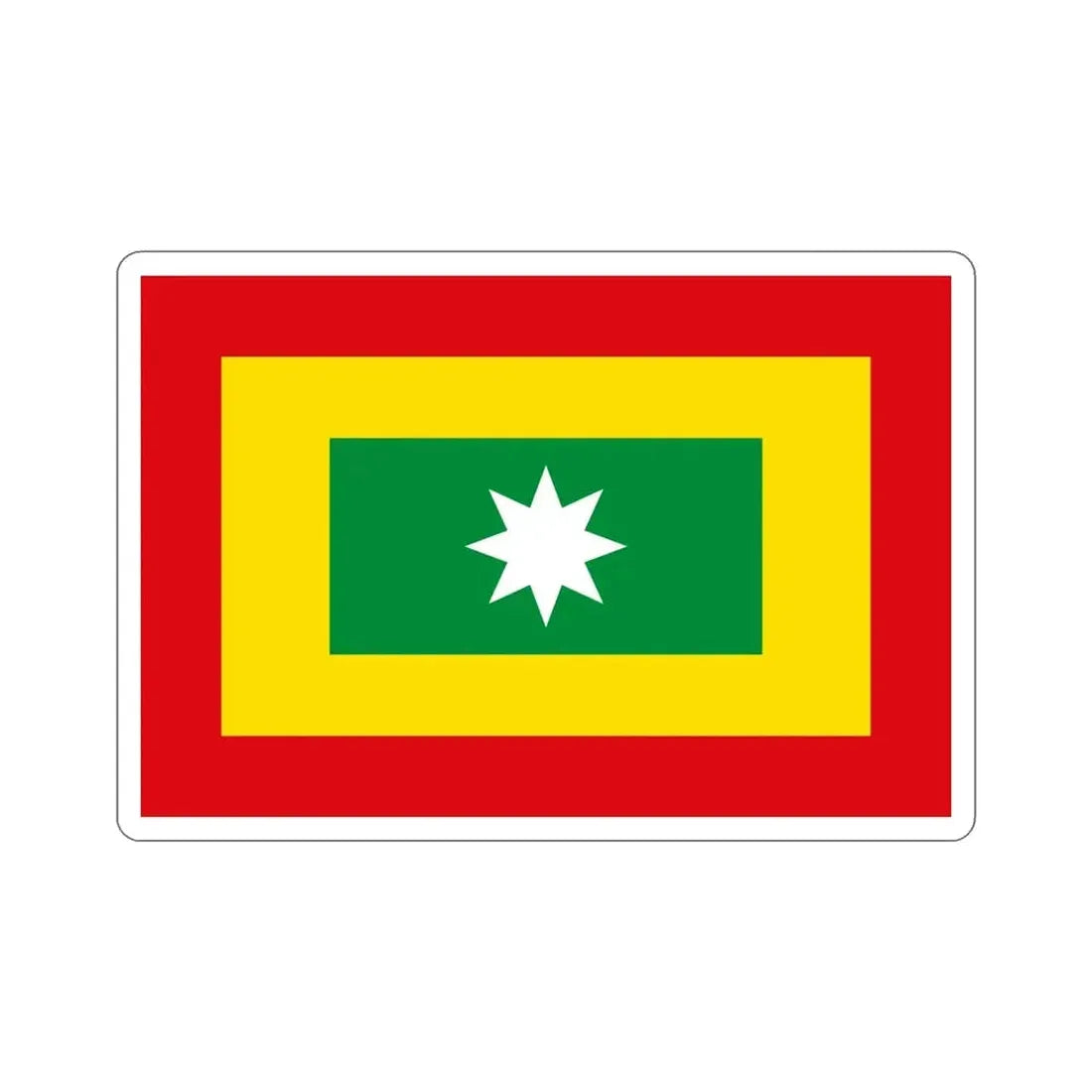 Flag of Barranquilla Atlántico Colombia STICKER Vinyl Die-Cut Decal - The Sticker Space
