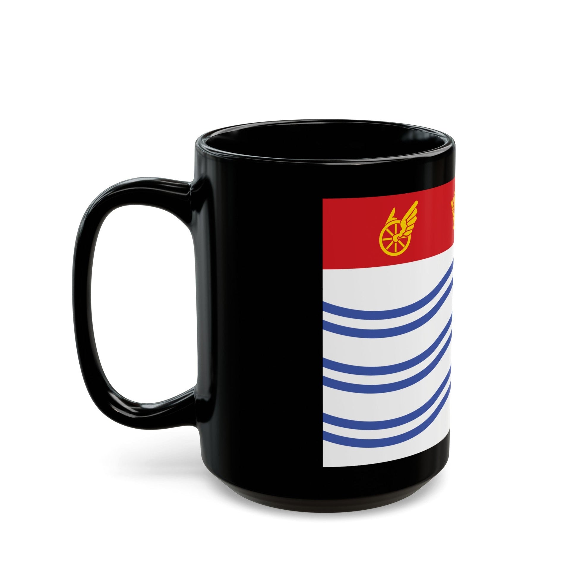 Flag of Barrie Canada - Black Coffee Mug-The Sticker Space