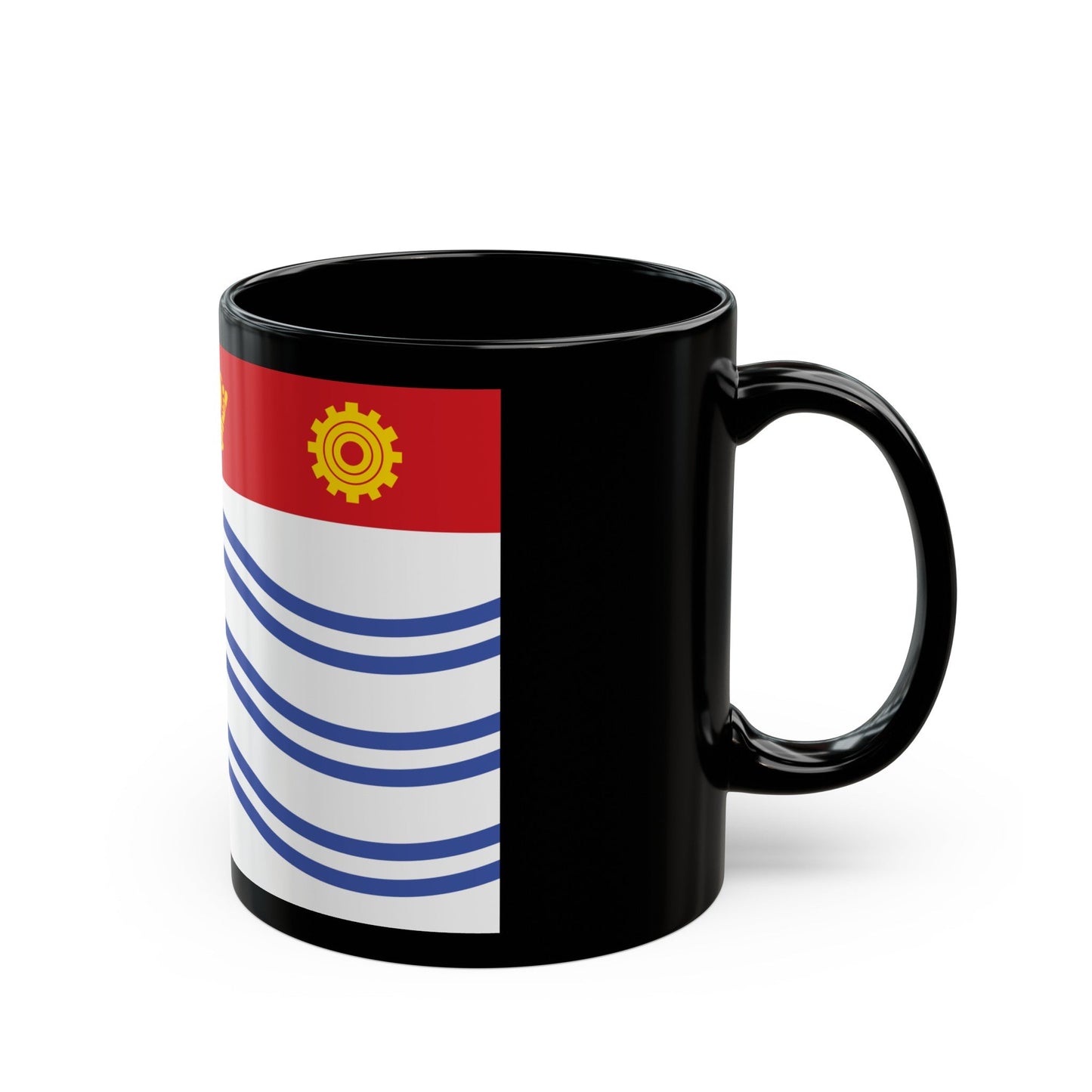 Flag of Barrie Canada - Black Coffee Mug-The Sticker Space