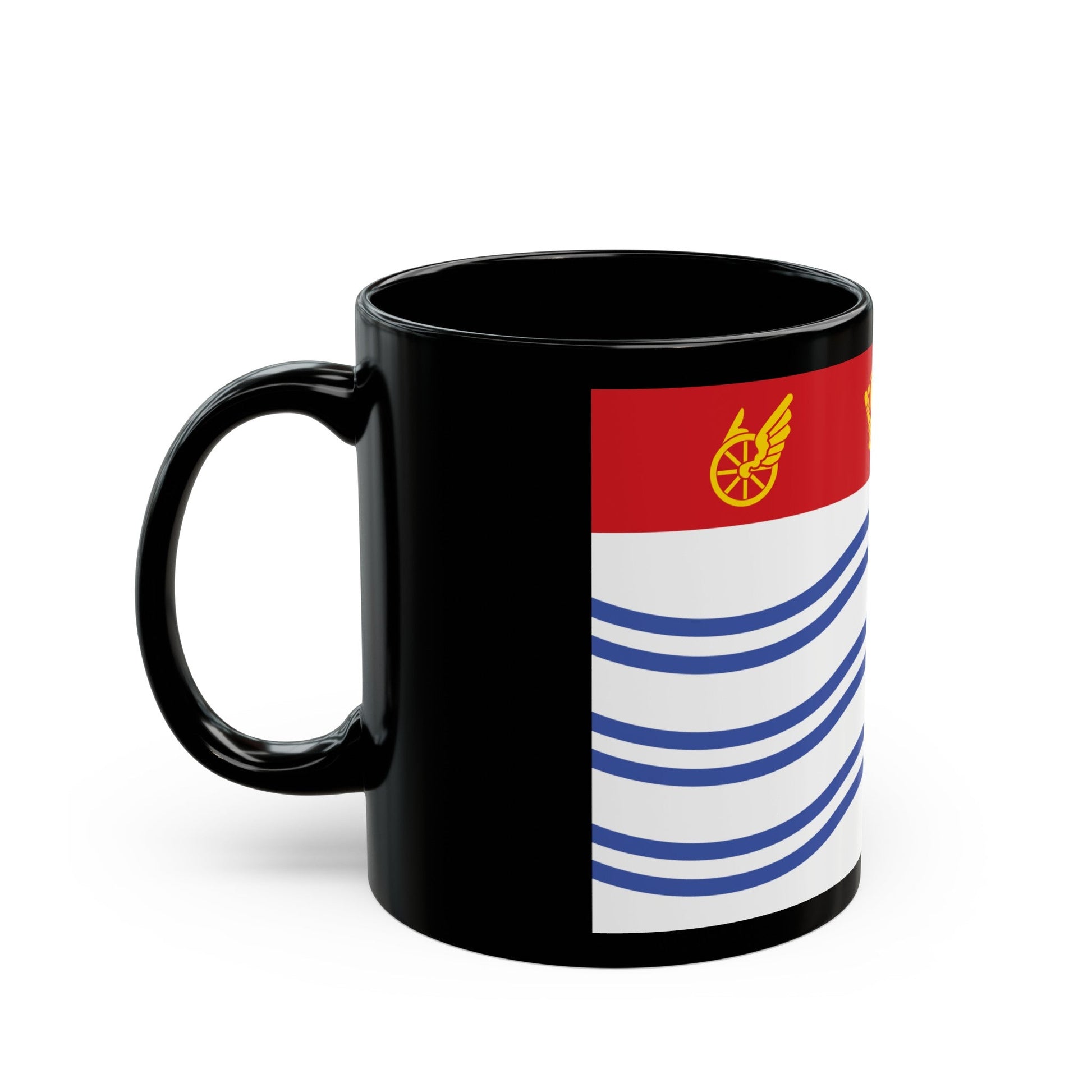 Flag of Barrie Canada - Black Coffee Mug-The Sticker Space