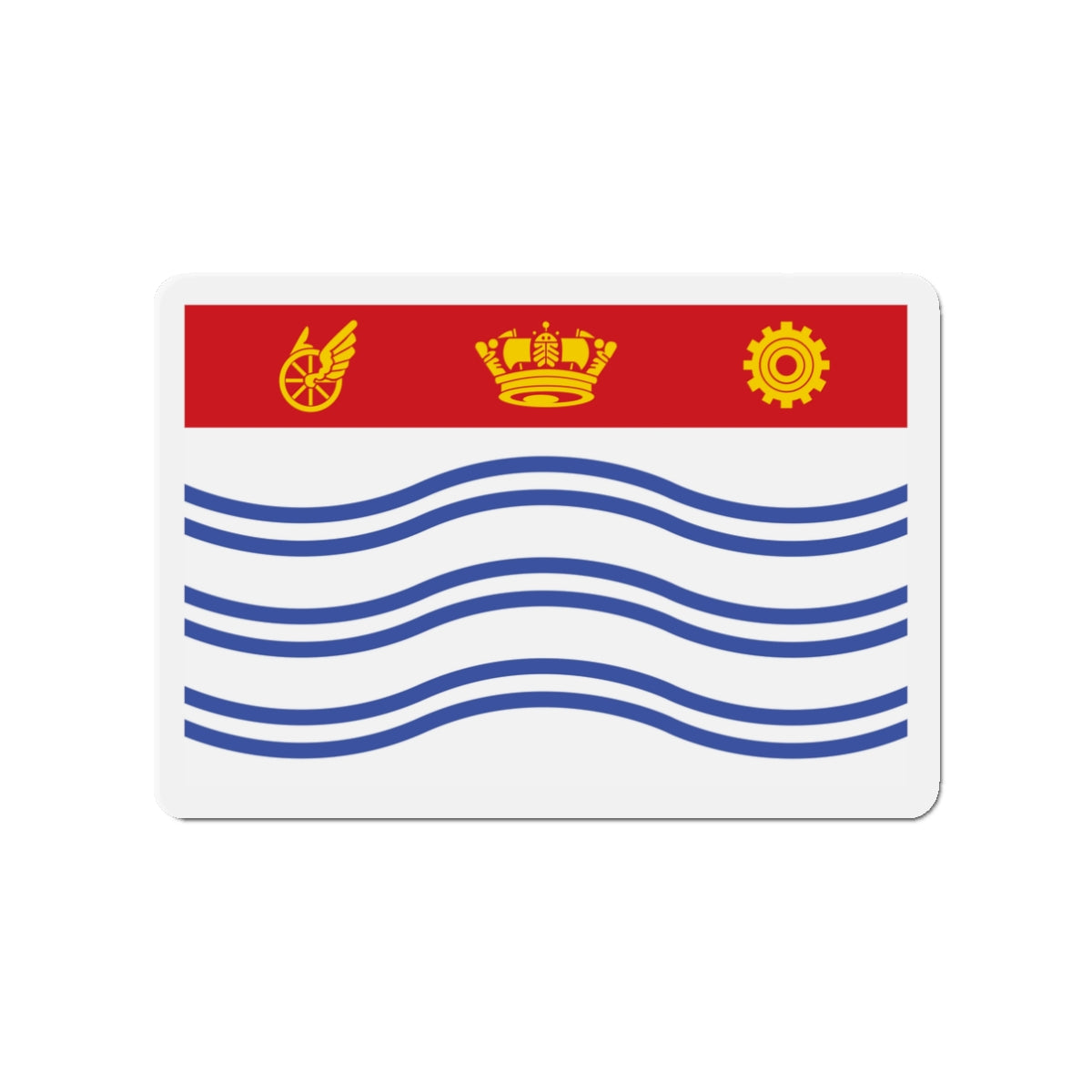 Flag of Barrie Canada - Die-Cut Magnet-3" x 3"-The Sticker Space