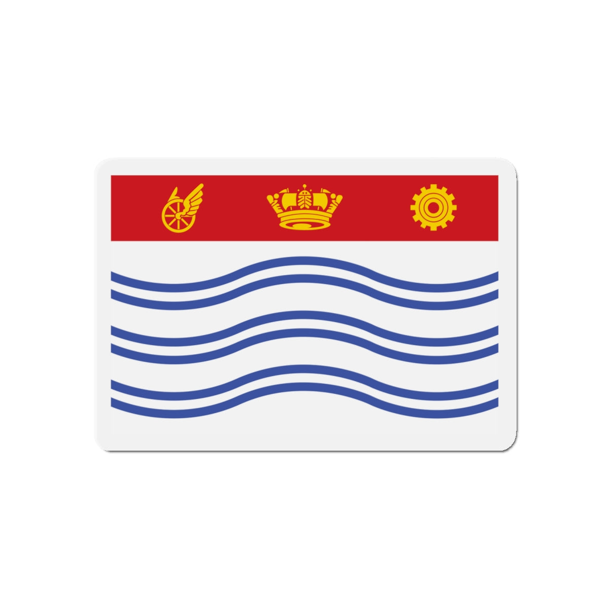 Flag of Barrie Canada - Die-Cut Magnet-5" x 5"-The Sticker Space