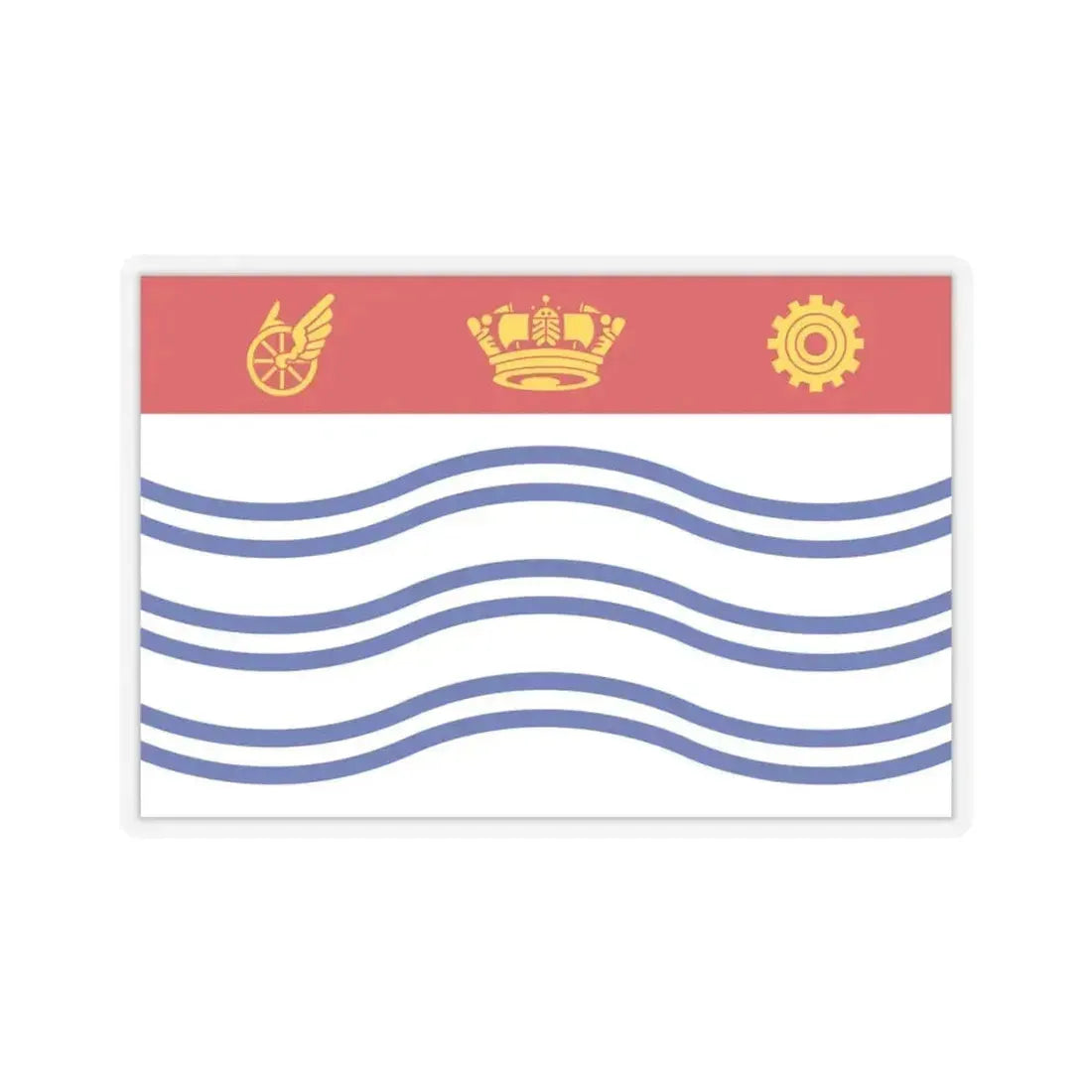 Flag of Barrie Canada - STICKER Vinyl Kiss-Cut Decal 4 Inch Transparent - The Sticker Space