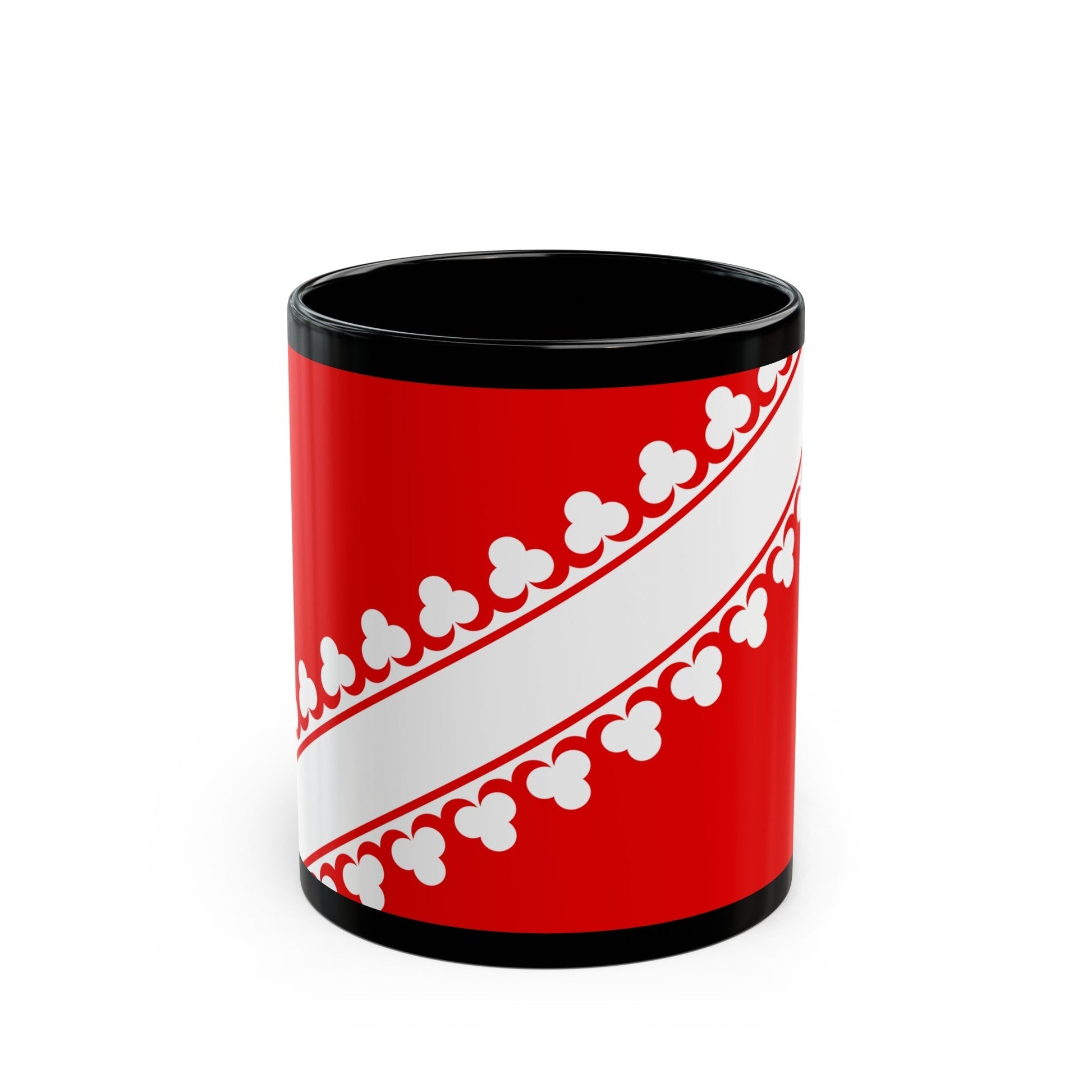 Flag of Bas Rhin France 2 - Black Coffee Mug-11oz-The Sticker Space