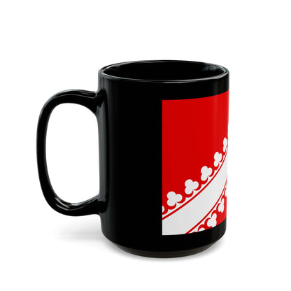 Flag of Bas Rhin France 2 - Black Coffee Mug-The Sticker Space