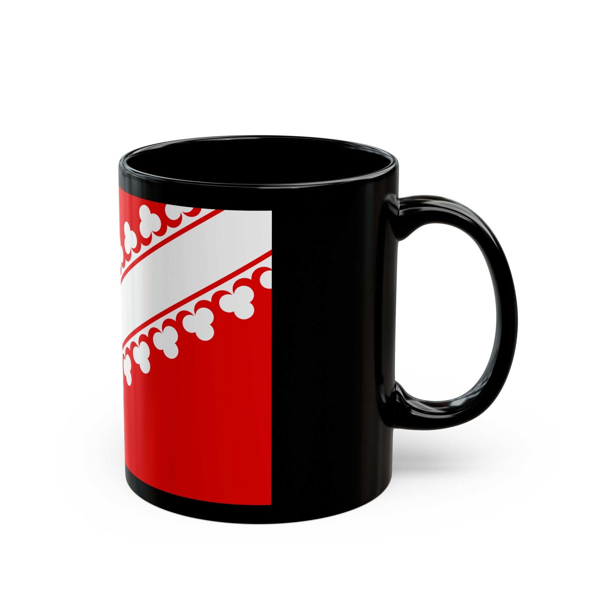 Flag of Bas Rhin France 2 - Black Coffee Mug-The Sticker Space