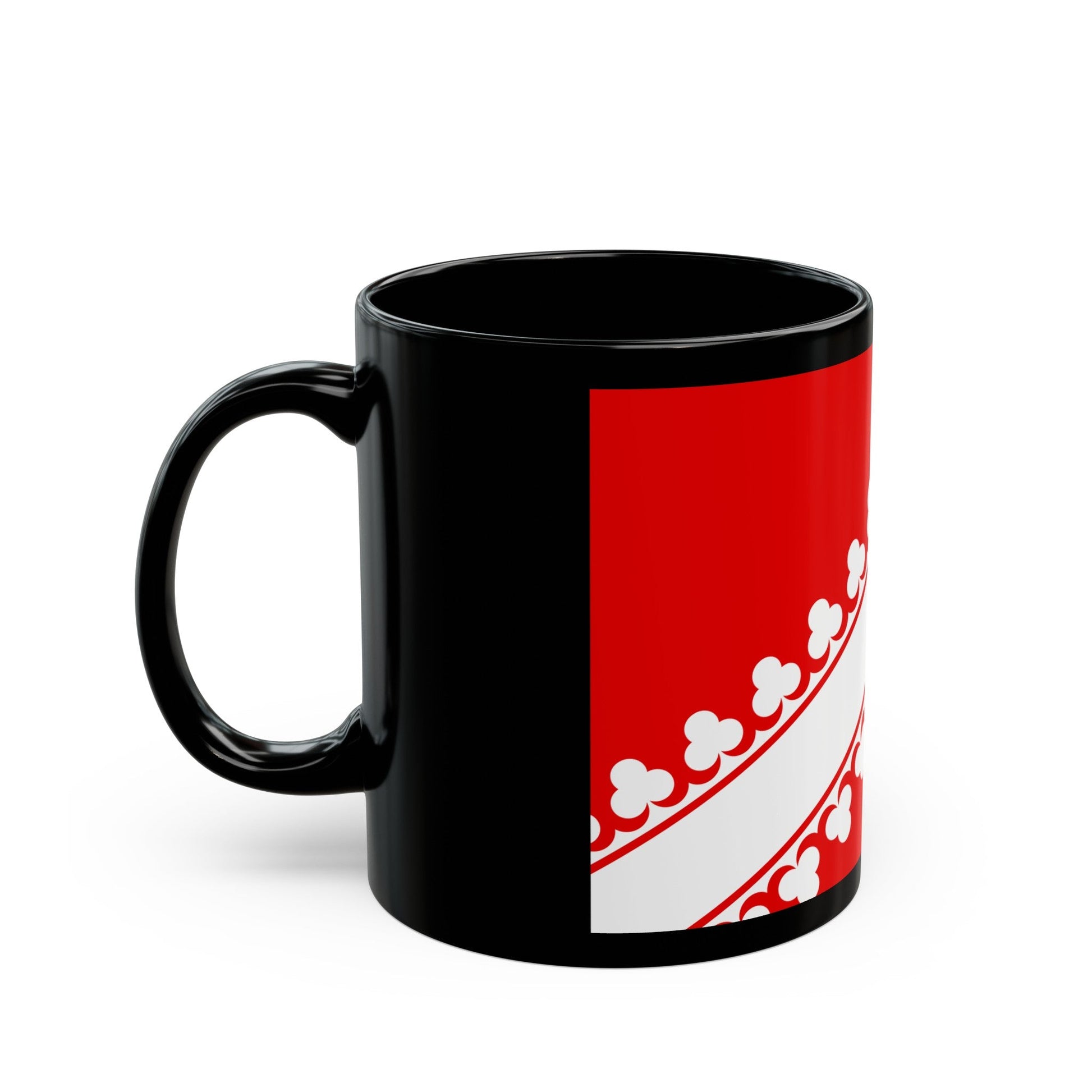 Flag of Bas Rhin France 2 - Black Coffee Mug-The Sticker Space