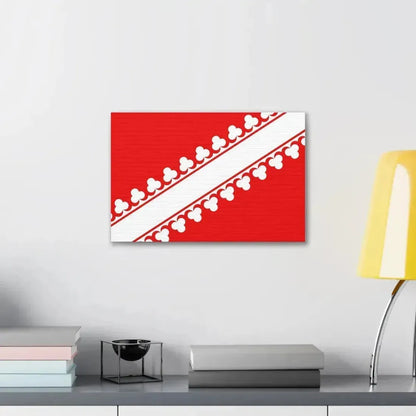 Flag of Bas Rhin France 2 - Canvas Wall Art - The Sticker Space