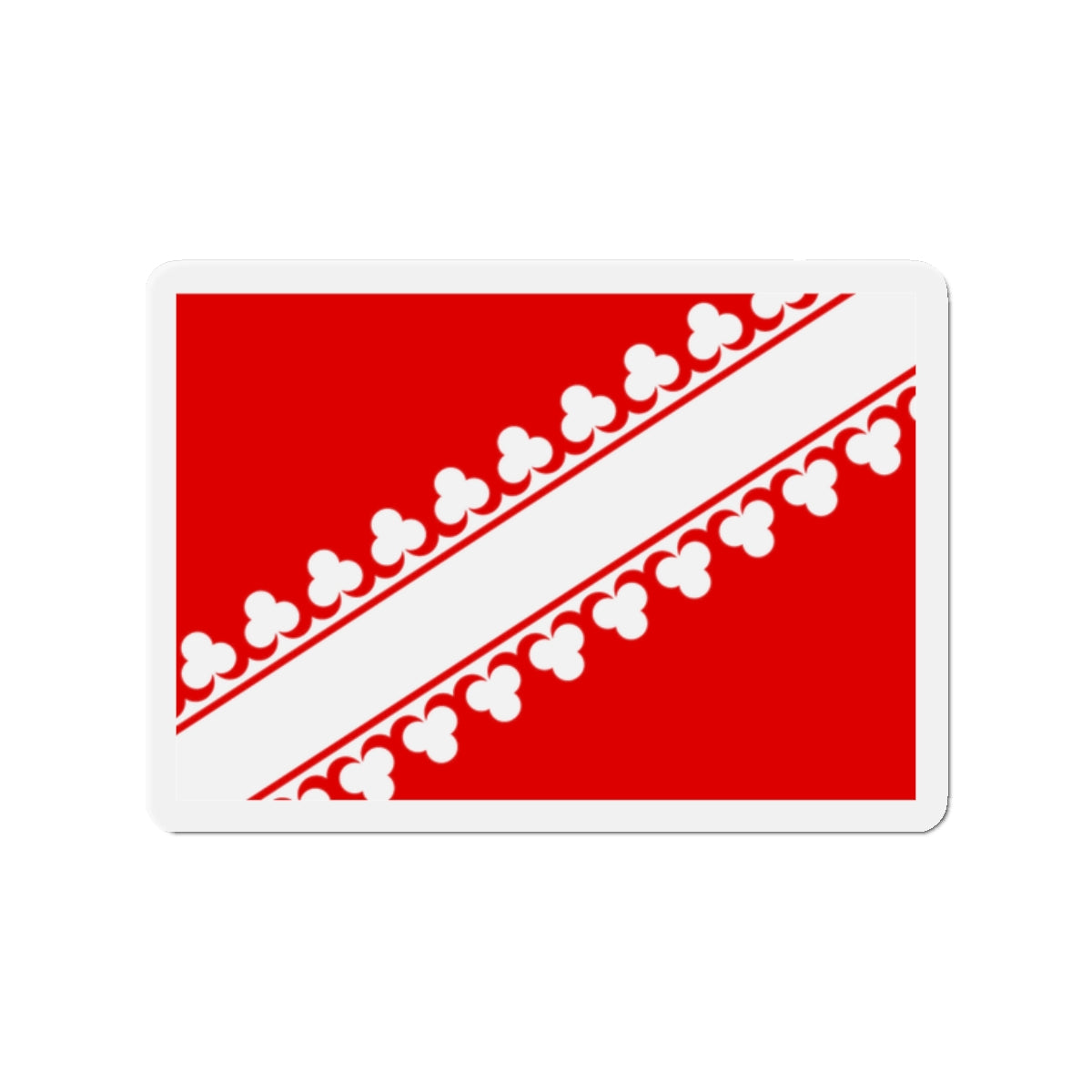 Flag of Bas Rhin France 2 - Die-Cut Magnet-2" x 2"-The Sticker Space