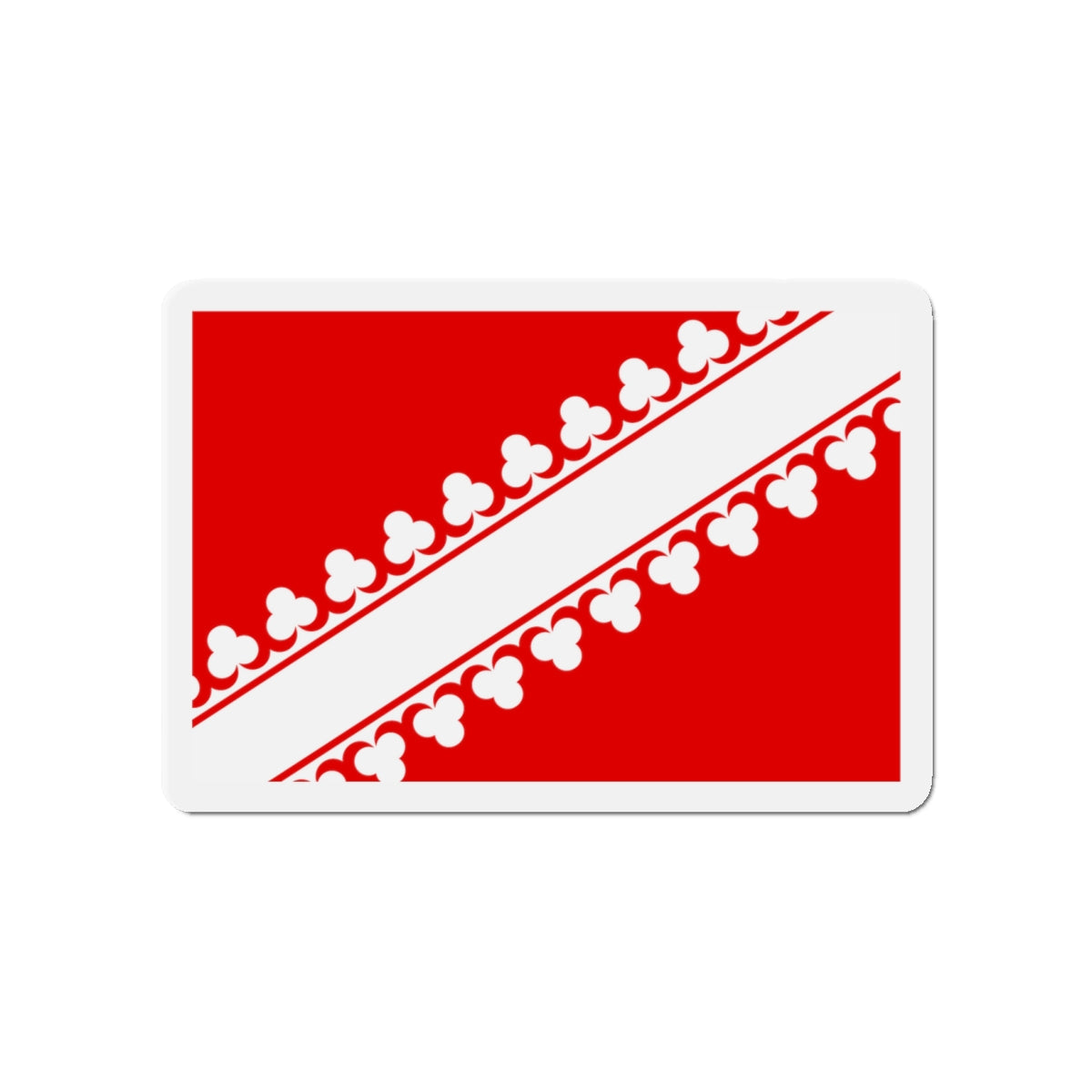 Flag of Bas Rhin France 2 - Die-Cut Magnet-4" x 4"-The Sticker Space