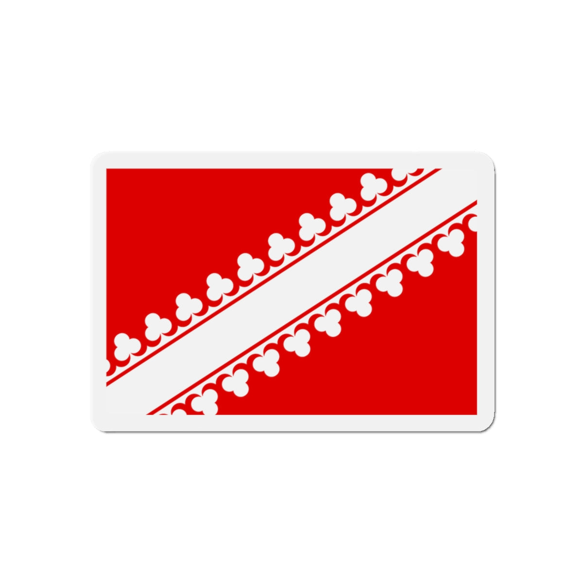 Flag of Bas Rhin France 2 - Die-Cut Magnet-5" x 5"-The Sticker Space