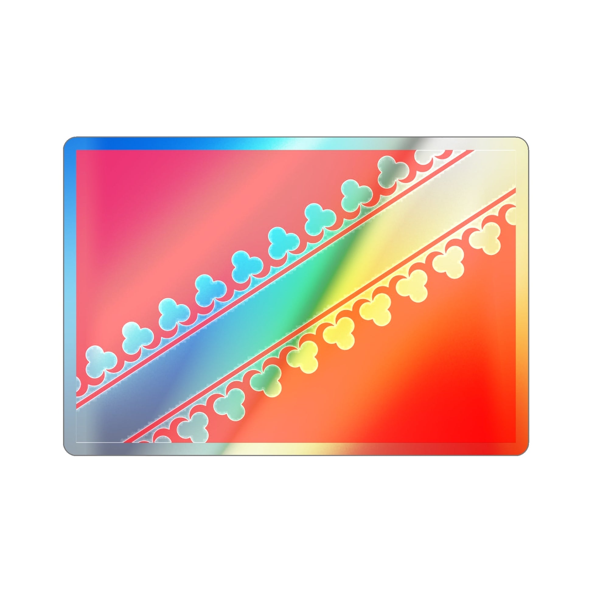 Flag of Bas Rhin France 2 Holographic STICKER Die-Cut Vinyl Decal-2" × 2"-The Sticker Space