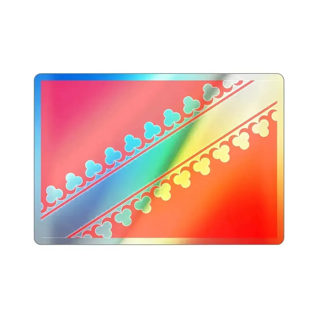 Flag of Bas Rhin France 2 Holographic STICKER Die-Cut Vinyl Decal 3 Inch Holographic - The Sticker Space