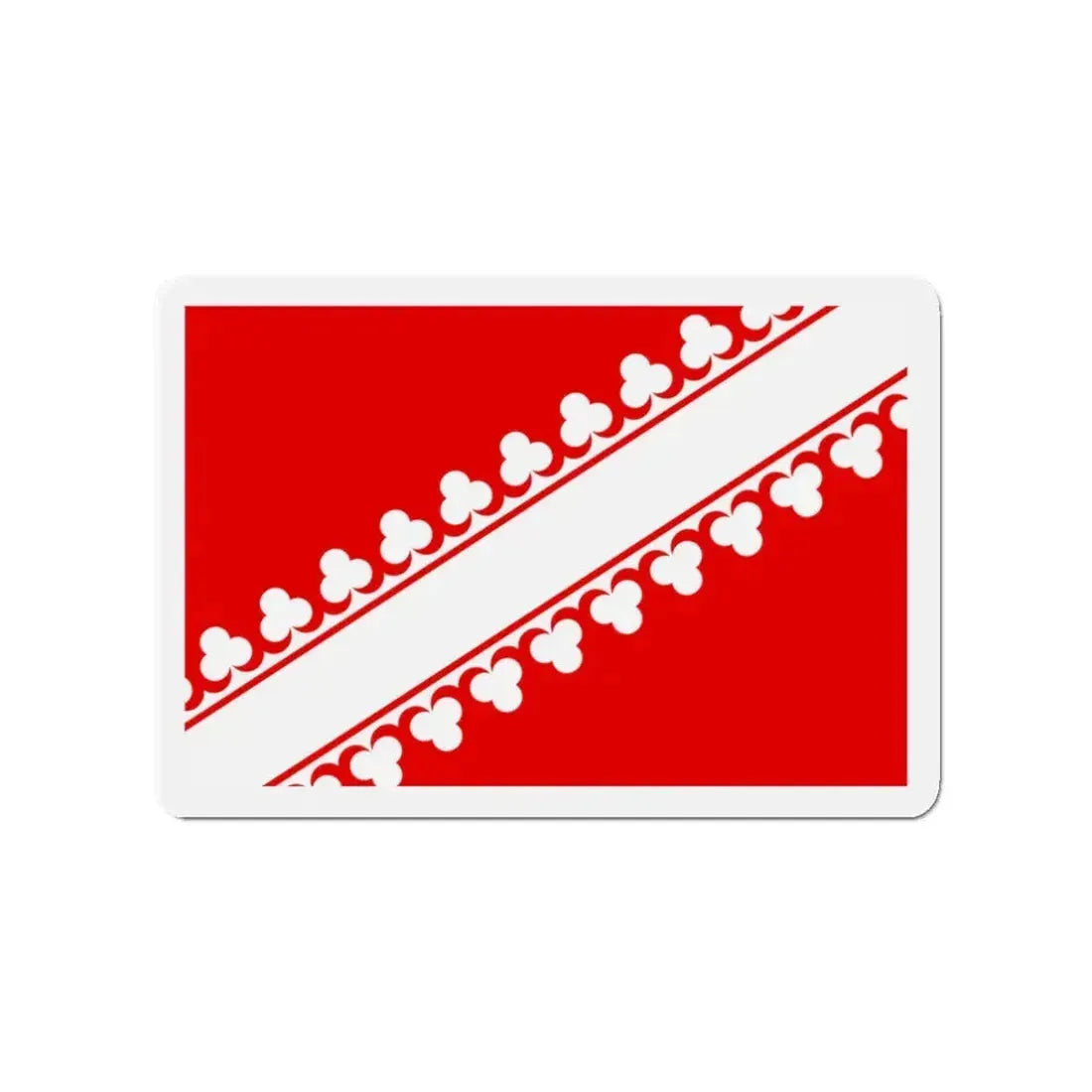 Flag of Bas Rhin France 2 - Refrigerator Magnet 3 Inch - The Sticker Space