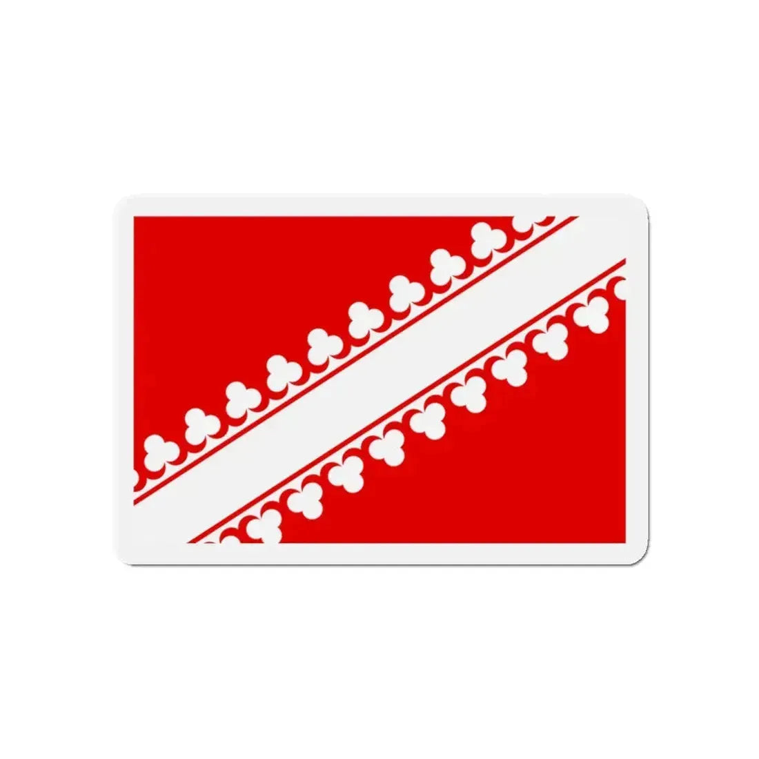Flag of Bas Rhin France 2 - Refrigerator Magnet 4 Inch - The Sticker Space