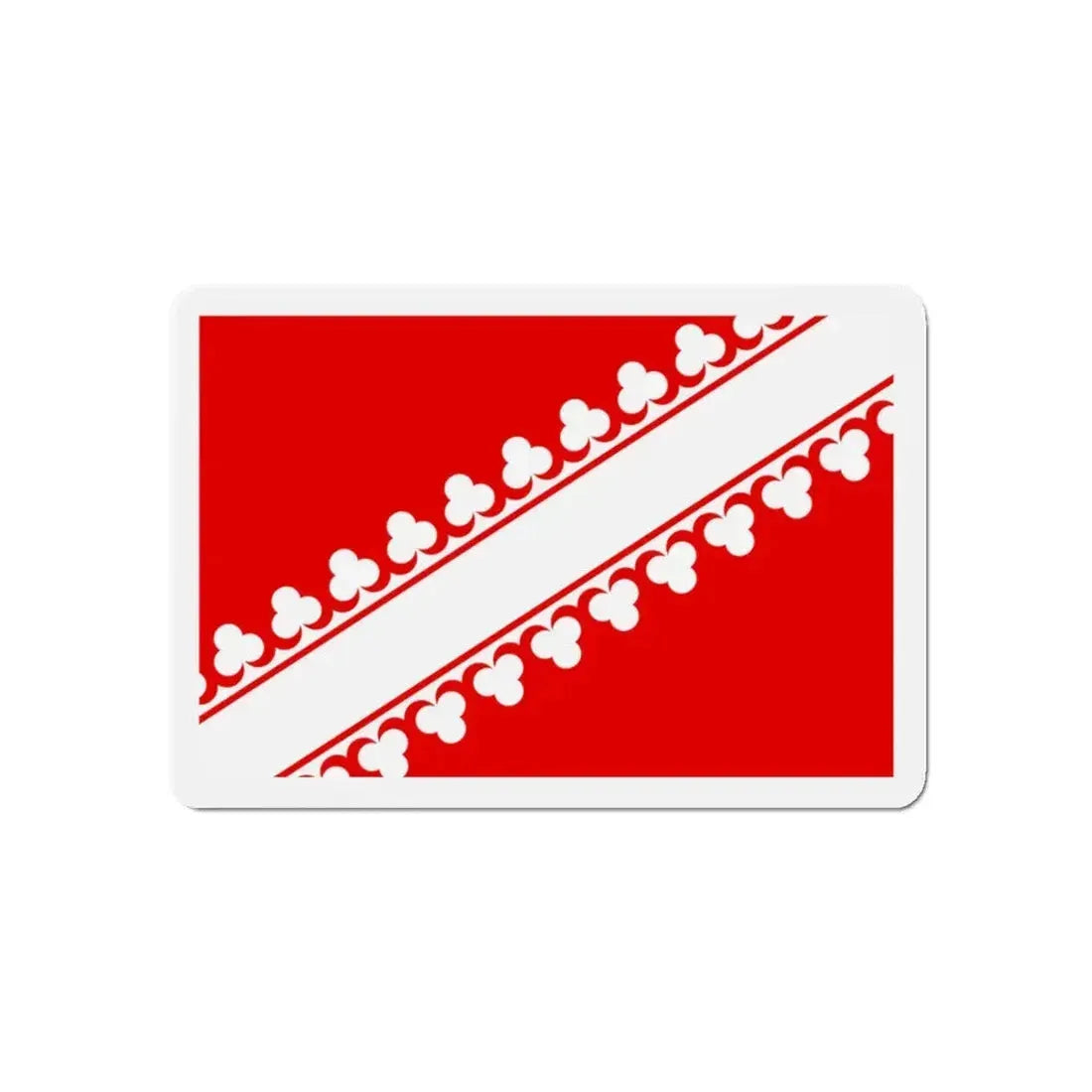 Flag of Bas Rhin France 2 - Refrigerator Magnet 5 Inch - The Sticker Space