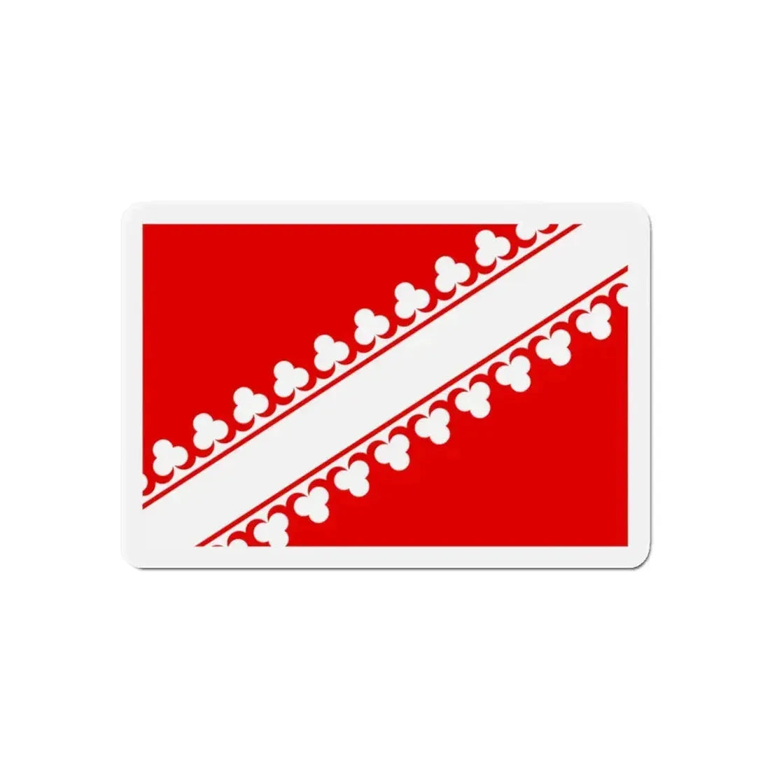 Flag of Bas Rhin France 2 - Refrigerator Magnet 6 Inch - The Sticker Space