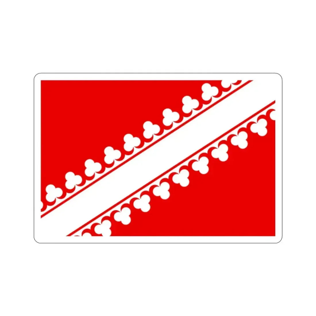 Flag of Bas Rhin France 2 STICKER Vinyl Die-Cut Decal 2 Inch - The Sticker Space