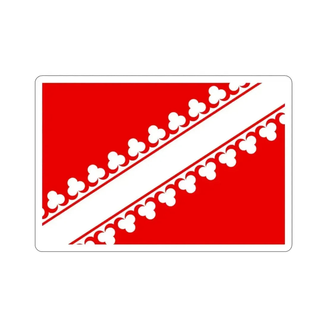 Flag of Bas Rhin France 2 STICKER Vinyl Die-Cut Decal 3 Inch - The Sticker Space