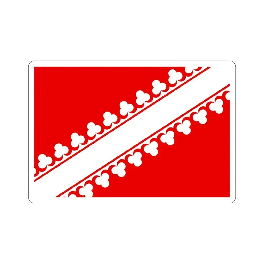 Flag of Bas Rhin France 2 STICKER Vinyl Die-Cut Decal 4 Inch - The Sticker Space