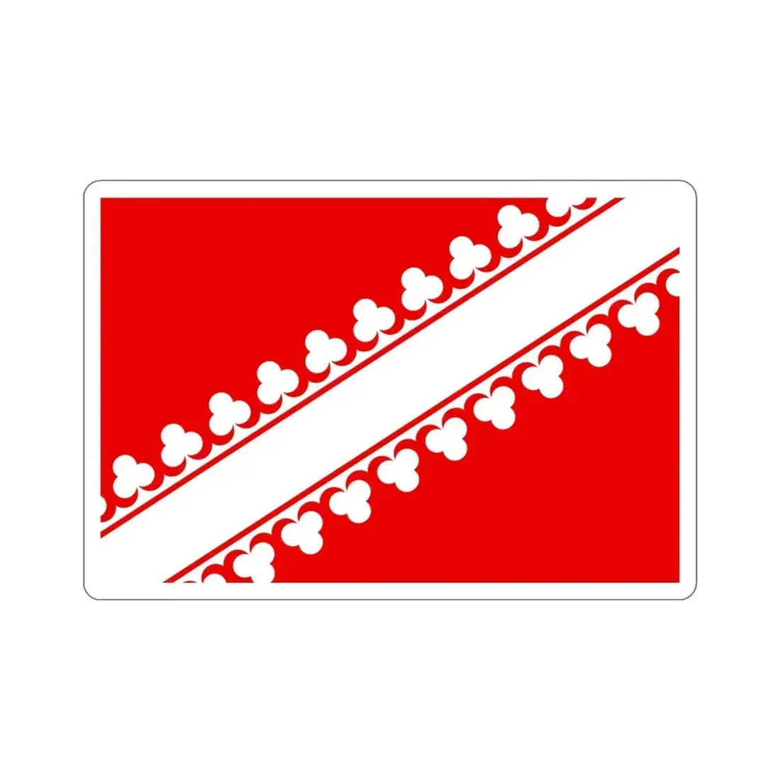 Flag of Bas Rhin France 2 STICKER Vinyl Die-Cut Decal 5 Inch - The Sticker Space