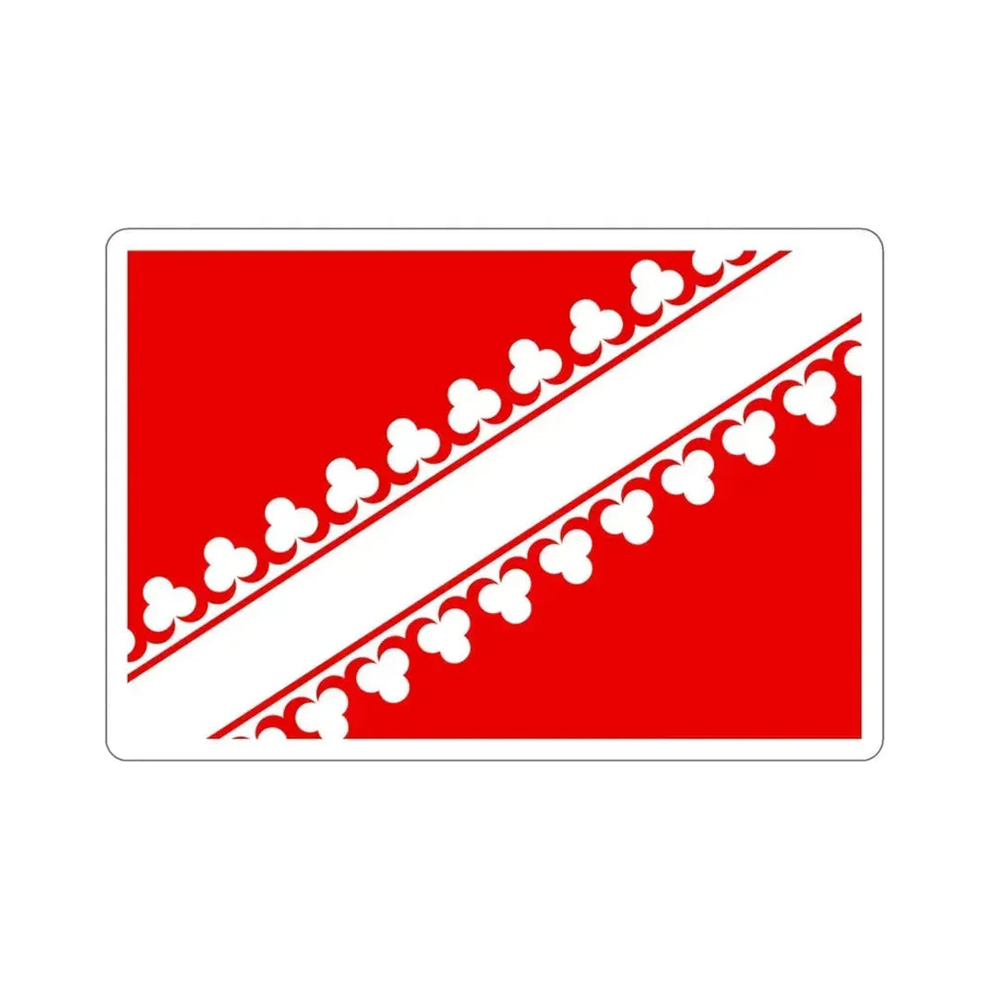Flag of Bas Rhin France 2 STICKER Vinyl Die-Cut Decal 6 Inch - The Sticker Space