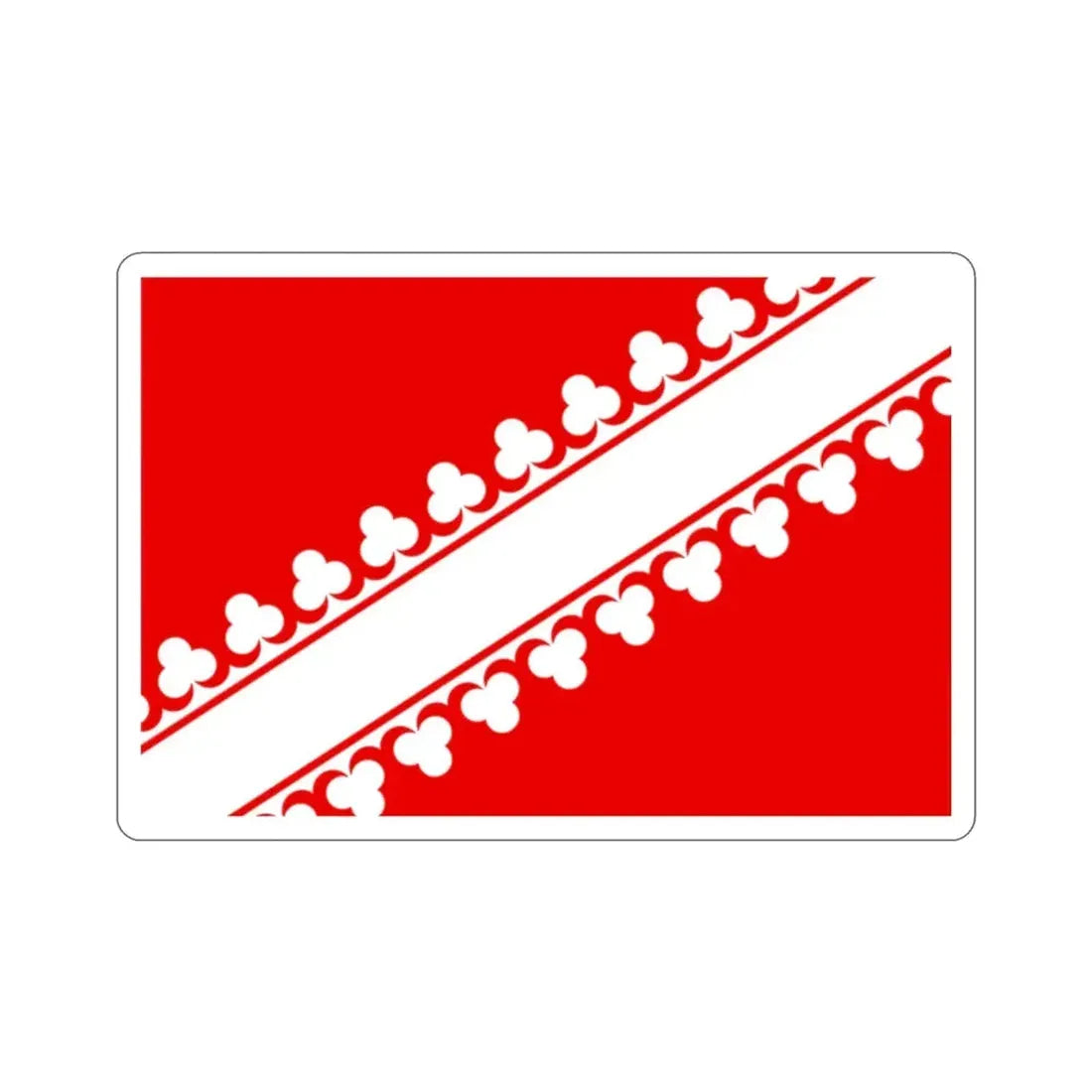 Flag of Bas Rhin France 2 STICKER Vinyl Die-Cut Decal - The Sticker Space