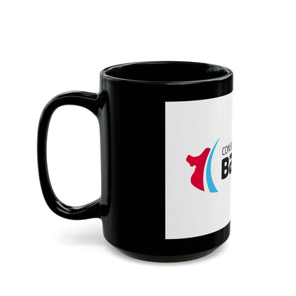 Flag of Bas Rhin France - Black Coffee Mug-The Sticker Space