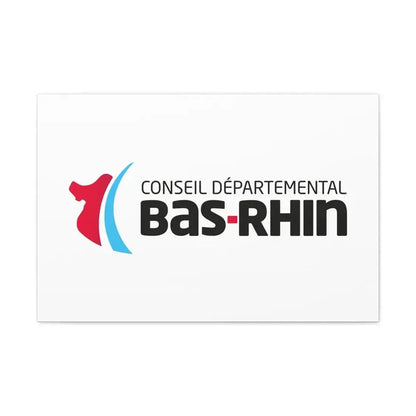 Flag of Bas Rhin France - Canvas Wall Art 30" x 20" 1.25" - The Sticker Space