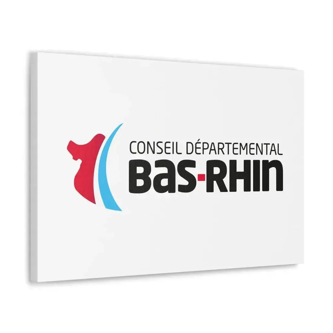 Flag of Bas Rhin France - Canvas Wall Art - The Sticker Space