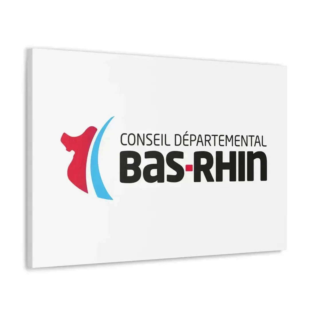 Flag of Bas Rhin France - Canvas Wall Art - The Sticker Space