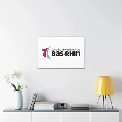 Flag of Bas Rhin France - Canvas Wall Art - The Sticker Space