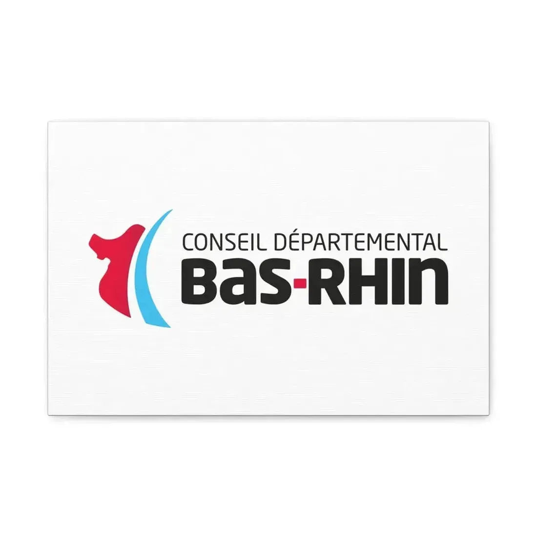Flag of Bas Rhin France - Canvas Wall Art - The Sticker Space