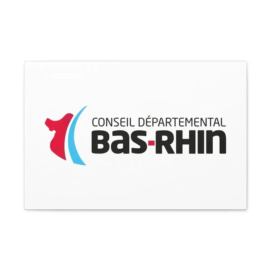Flag of Bas Rhin France - Canvas Wall Art - The Sticker Space