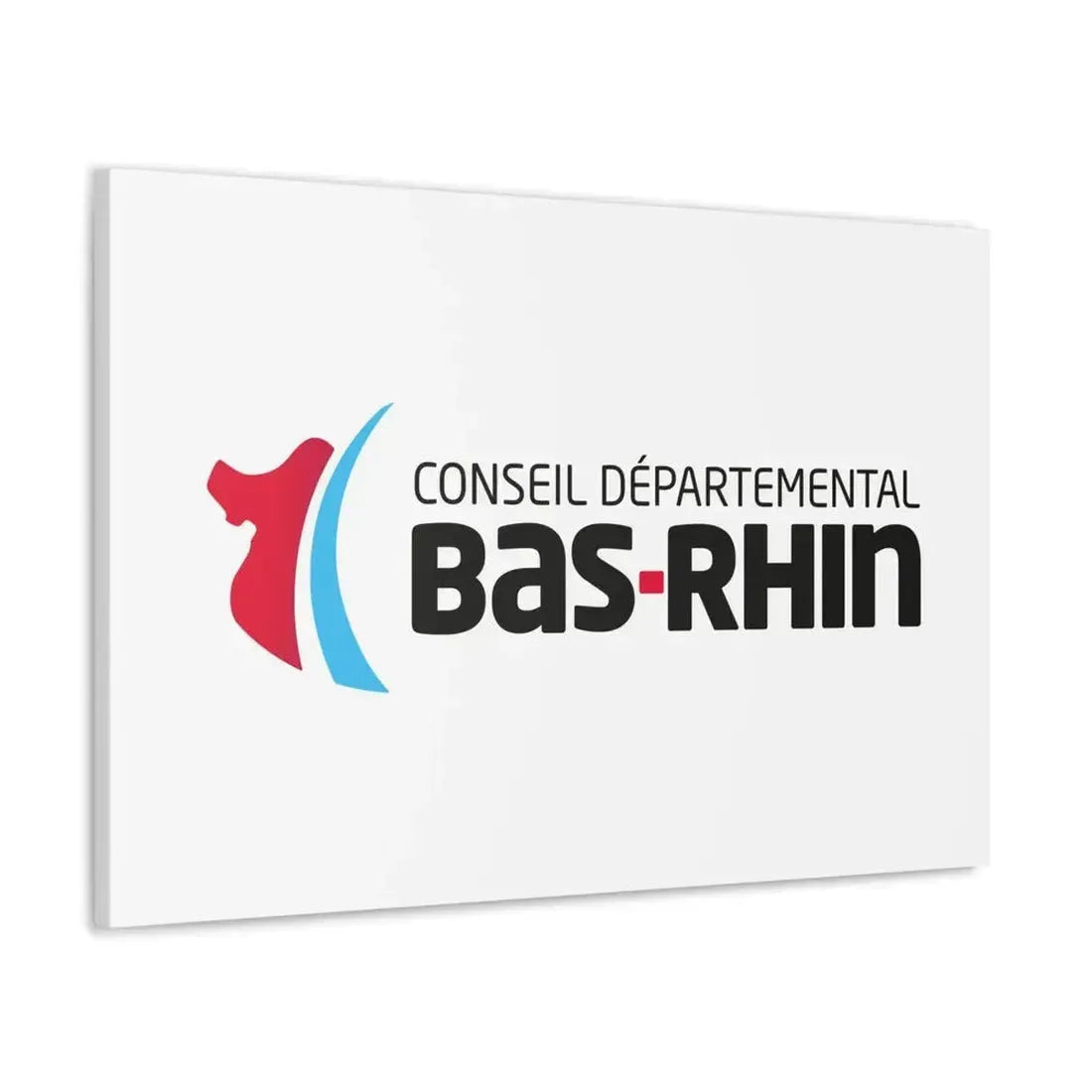 Flag of Bas Rhin France - Canvas Wall Art - The Sticker Space