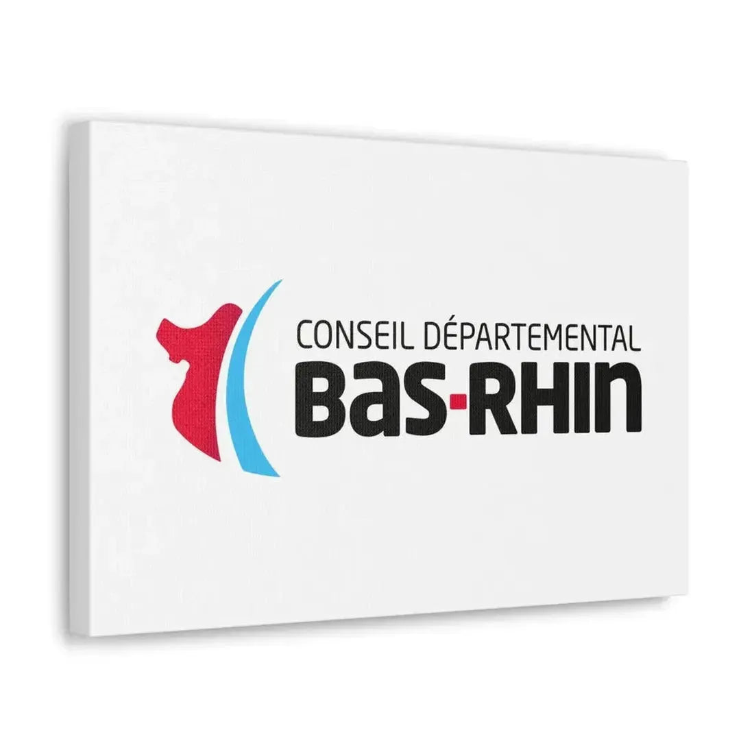 Flag of Bas Rhin France - Canvas Wall Art - The Sticker Space