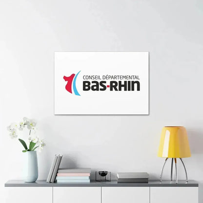Flag of Bas Rhin France - Canvas Wall Art - The Sticker Space