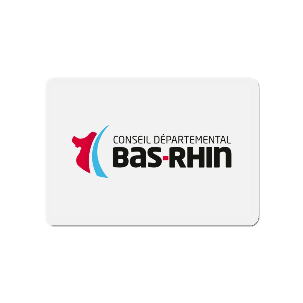 Flag of Bas Rhin France - Die-Cut Magnet-4" x 4"-The Sticker Space